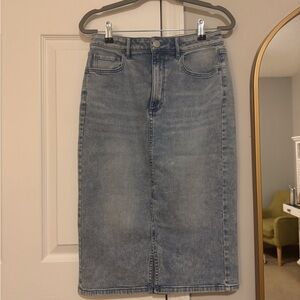 LOFT Blue Denim Skirt